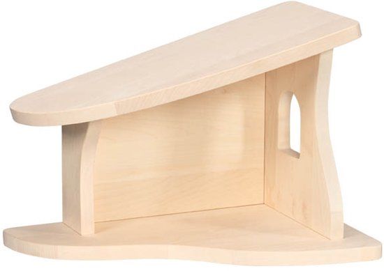 Holztiger Houten Speelgoed - Kerststal - 40x25x28cm - Handgemaakt