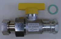 BRÖTJE Kogelkraan voor gasaansluiting 3/4 inch, 982696