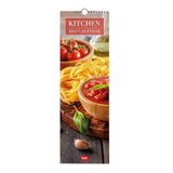 Legami Wandkalender 2027, keuken, kleine wandkalender, 12 maanden en jaarplanner, in 6 talen, ruimte voor notities, sterrenbeelden, internationale feestdagen, 16 x 49 cm