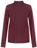 Fluresk Trui Calyx Knit Sweater 25wlf03 302 Wine Red Dames Maat W34