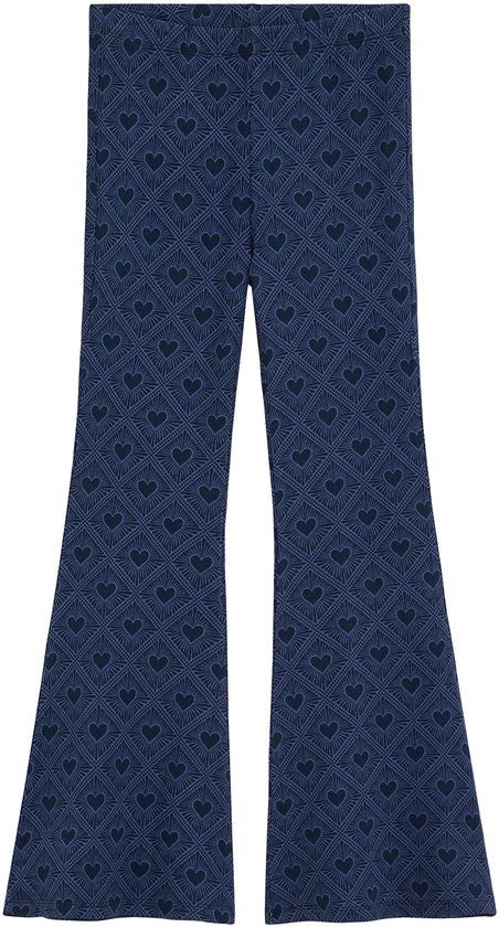 WE Fashion Meisjes slim fit flared legging met print