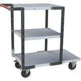 Fimm Tafelwagen gemonteerd 1 lange en 2 korte legbord 1245x640x945mm