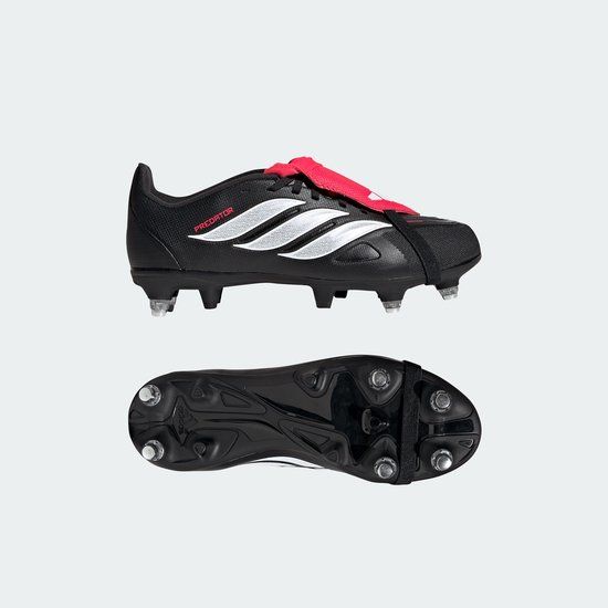 Adidas Performance Predator League Fold-Over Tongue Soft Ground Voetbalschoenen Kinderen - Zwart - Maat 28
