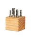 HHIP 8000-0002 4 fluit hoge snelheid staal eindmolenset, 6 stuk, 3/8" schacht