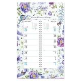 Comello Janneke Brinkman Omlegweek (op schild) 2027 Blauwe Bloemen Wandkalender