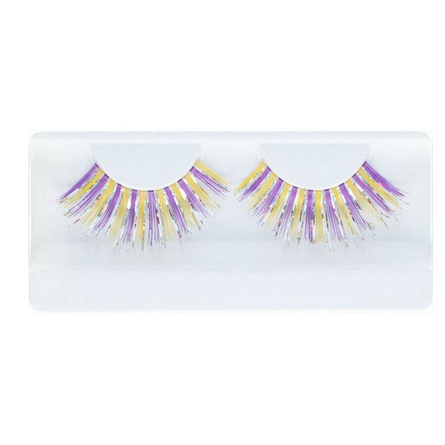 Make-up Studio Lashes Glitter & Glamour Nepwimpers - Yellow & Purple