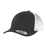 Flexfit YP CLASSICS RECYCLED RETRO TRUCKER CAP 2TONE blk/wht one size Trucker pet - Zwart/Wit