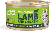 Edgard & Cooper Kattenvoer Chunks Lam - Kip 85 gr