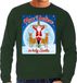 Bellatio Decorations Bol Foute Kersttrui / sweater - Now i believe in holy Santa - groen voor heren - kerstkleding / kerst outfit L