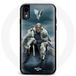 Maniacase Hoesje voor iPhone X Vikings Series Seizoen 6 Ragnar Lothbrok logo V Zwaard Grey Fog