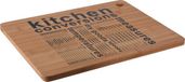 Excellent Houseware Planche à découper rectangulaire en bambou avec impression 40 x 30 cm