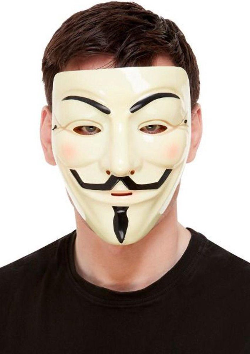 Smiffys Guy Fawkes Masker Wit