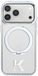 Karl Lagerfeld - Coque rigide IML Anneau Support MagSafe Kameo Métal (KLHMP18L6HRSMKMH) - iPhone 18 Pro / iPhone 17 Pro - Transparent