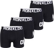 CR7 - Cristiano Ronaldo Cristiano Ronaldo CR7 Boxer romper Mannen Effen zwart 4 stuk(s) 65% Viscose, 30% Katoen, 5% Spandex