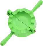 KADAX Ravioliformer, deegzakvorm, pierogi-maker, vorm voor deegzakken en ravioli, knoedeluitstekers, handmatige deegpers, dumplingmaker machine (groen, 1 stuks)