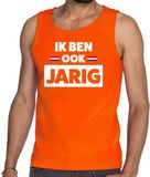 Bellatio Decorations Oranje Ik ben ook jarig tanktop / mouwloos shirt - Singlet voor heren - Koningsdag kleding S