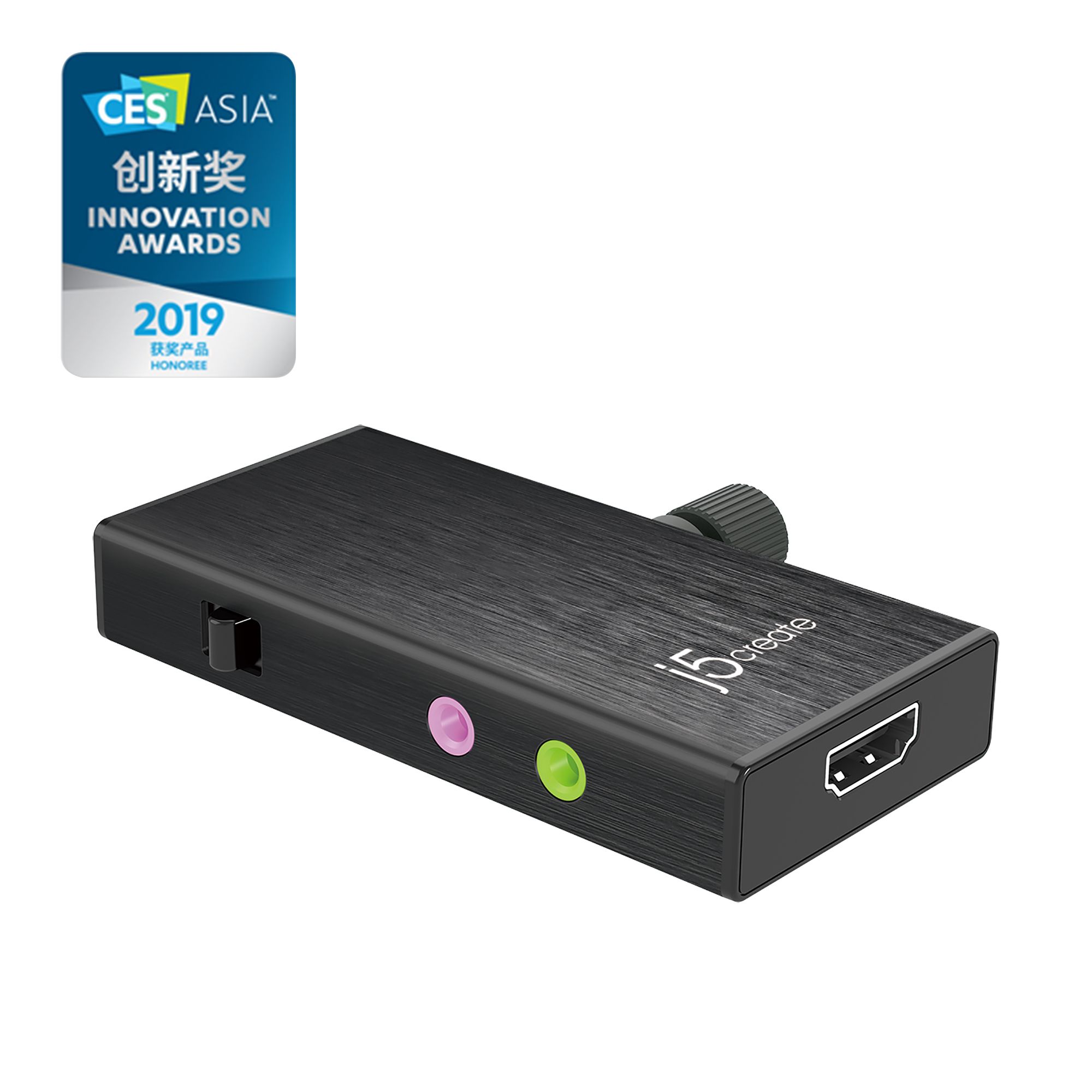 j5create JVA02-N Live Capture Adapter HDMI naar USB-C met Power Delivery - Zwart