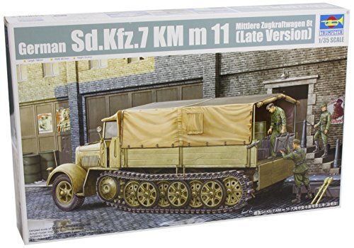 Trumpeter 01507 modelbouwpakket Duitse Sd.Kfz.7 middelgrote trekkrachtwagen 8t Late versie