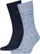 Tommy Hilfiger Herensokken Dots 2-Pack Light Blue Melange