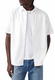Levi's Heren Authentic Button-Down Shirt met korte mouwen Bright White White M