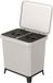 Recycling Prosperplast - Afvalbak met recyclingbakken 2x10L - Asgrijs