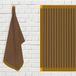 Soleil d'ocre Theedoek, antraciet, 50 x 70 cm
