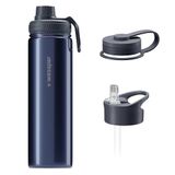 Wessper Roestvrijstalen Fles 700ml, Drie Doppen - Luminous Blue