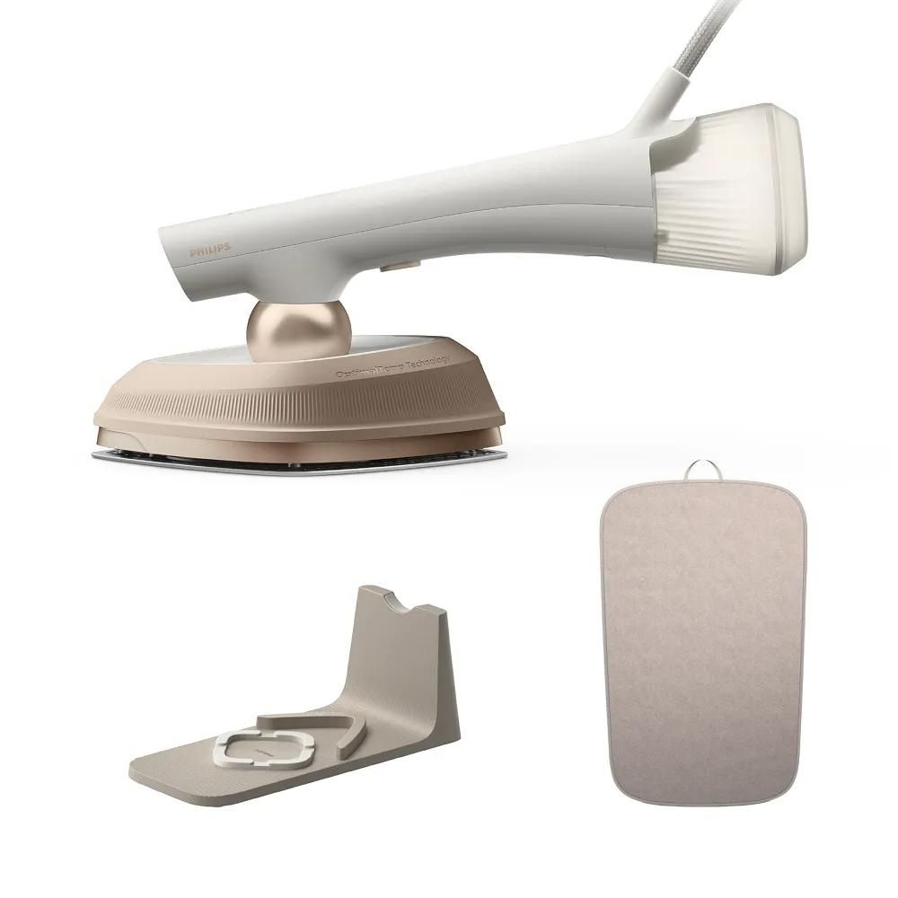 Philips OneTurn GC213/10 Hybride stoomstrijkijzer & kledingstomer - Wit