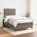 Maison Exclusive - Sommier à lattes de lit avec matelas taupe 120x200 cm tissu