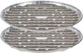 Kinvara barbecue grill - aluminium trays - 8x - zilver