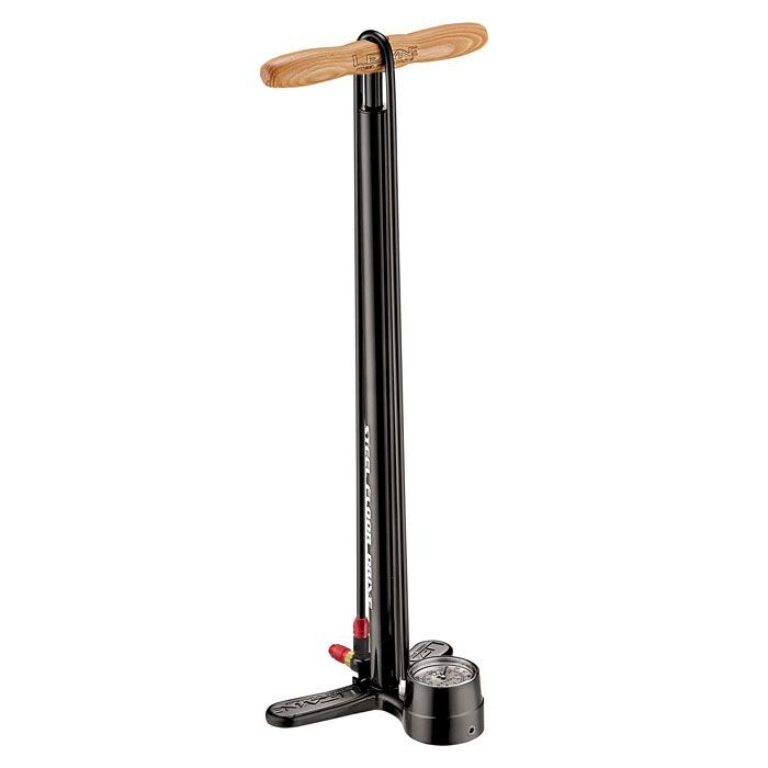 Lezyne Steel Floor Drive zwart, hout