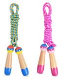OTraki Springtouw voor kinderen, 280 cm, touwspringband, bead skipping touw, springtouw, 4, 5, 6, 7, 8, 9, 10 jaar, kinderspelletjes voor jongens en meisjes, fitness, training (blauw + roze)