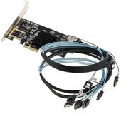 KALEA-INFORMATIQUE PCIe x4-controllerkaart voor 8 SATA 3 6G-schijven met SFF-8087-connectoren en MiniSAS-naar-SATA-kabels, Marvell 88SE9215-chipset