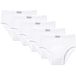 Abanderado Slippack Junior 100% Coton Enfants x5, Blanc, 16 ans