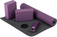 Merkloos / Sans marque Flow Yogamat TPE | Yoga Set voor Beginners | Verschillende Kleuren