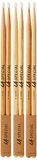 LA Specials Hickory 7A Drumstokken, Nylon Tip, 3-Paar Pack