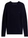 Tommy Hilfiger Pull en laine d'agneau torsadé bleu marine taille XL