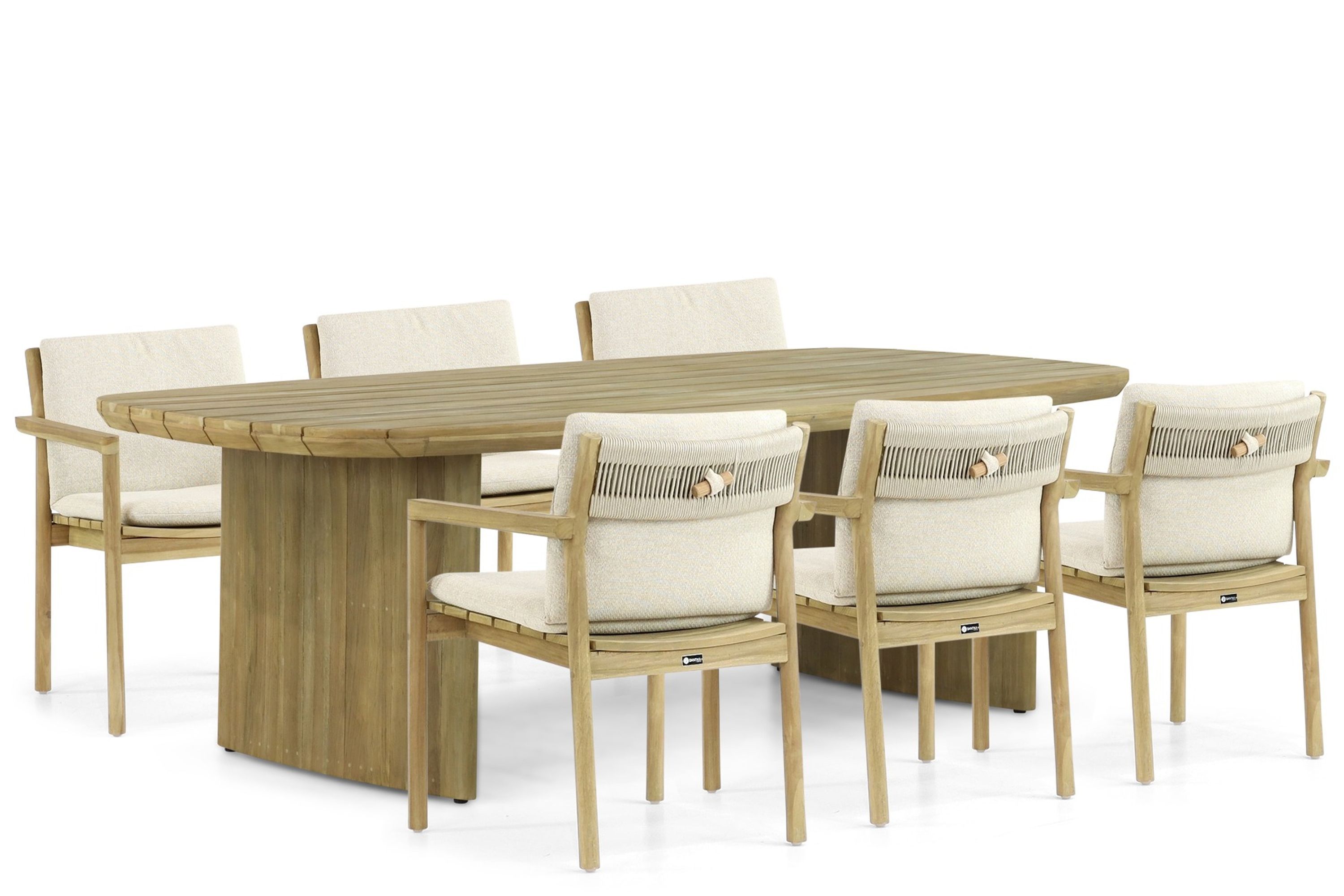 Santika Furniture Santika Suka/Falcon 240 cm dining tuinset 7-delig