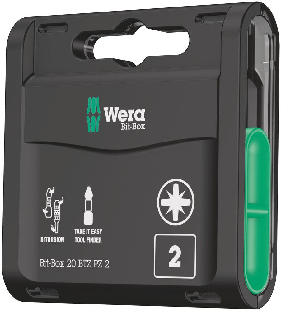 Wera Bit-Box 20 BTZ PZ | Schroevendraaierbits | 20-delig