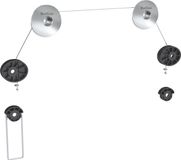QualGear QG-TM-001 TV-muurbeugel in ophangstijl met ultralaag profiel voor de meeste 37 tot 70-inch tv's en monitoren, aluminium, zilver