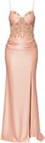 LARICA Jurk - Polyamide - Rits - Effen Beige S