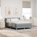 Maison Exclusive - Lit boxspring avec tête de lit, gris clair, 140 x 190 cm, rembourré