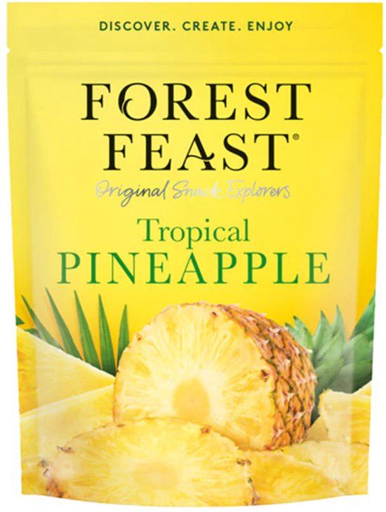 Forest Feast gedroogde ananasschijven, 120 g