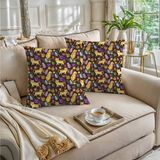 Boraboi Luxe Decoratieve Kussenhoezen set van 2, Zachte Suède Touch - 45x45cm - Paars, Geel, Groen