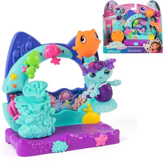 Gabby's Poppenhuis Gabby’s Poppenhuis De Film - Mercat’s Aquarium Balkon met Speelfiguur & Accessoires