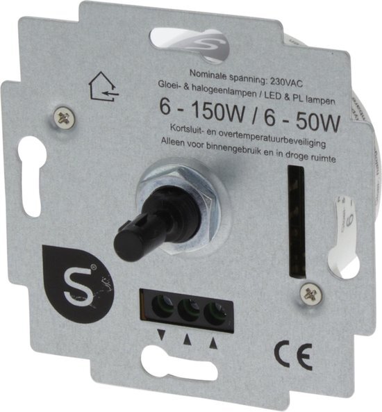 Smartwares Universele LED dimmer inbouw 6-50W