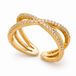 Cilla Jewels Dames ring Goudkleurig edelstaal Zirkonia