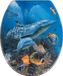WENKO WC-bril "Sea Life", toiletdeksel, bril, Duroplast, met zeemotief