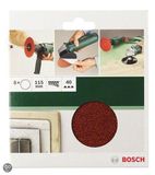 Bosch set de 5 disques abrasifs pour meuleuse d'angle et perceuse 125 mm - grain 180