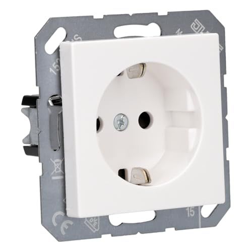 Jung Einsatz Schutzkontakt-Steckdose AS 500 Alpinweiß A1520KIWW